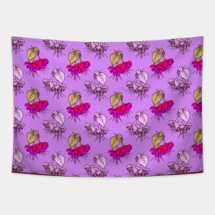 Fuchsia Flowers violet Tapestry