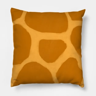 Giraffe Print Heart Pillow