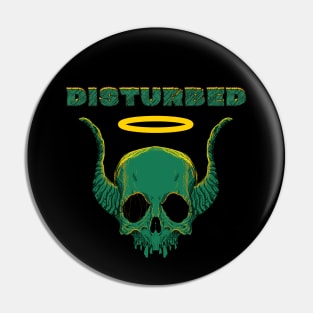 Disturbed angel skull Pin