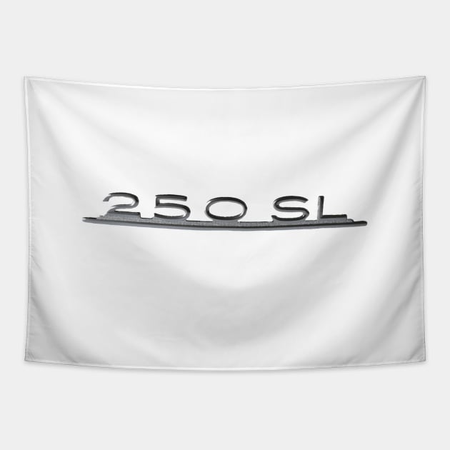 Mercedes-Benz 250SL W113 Emblem Tapestry by PauHanaDesign