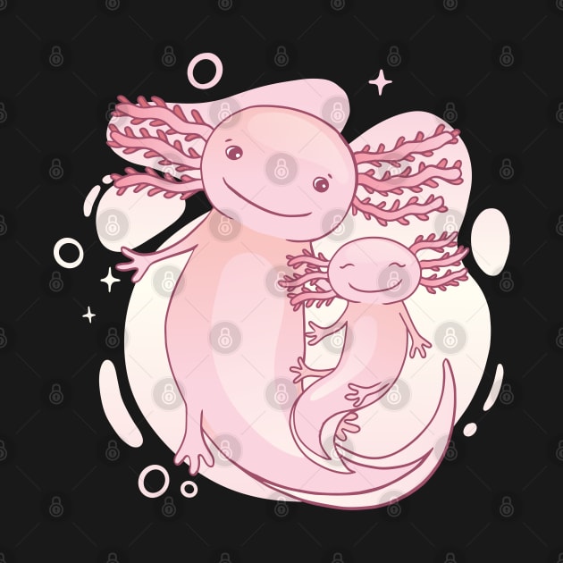 Axolotl Family by MimicGaming