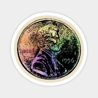 Rainbow Penny Magnet