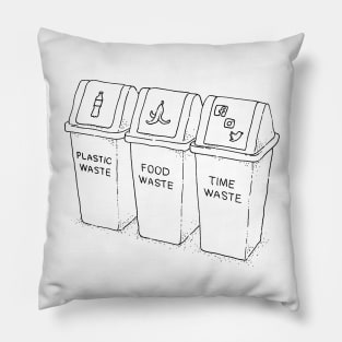 Time Waste Pillow