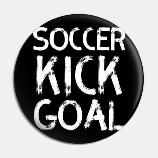 Soccer Kick Goal Pin