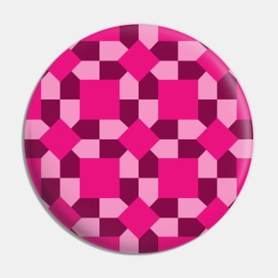 Shades of Pink Susannah Patchwork Pattern Pin