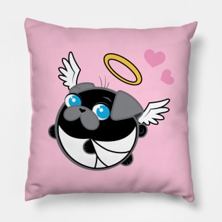 Poopy the Pug Puppy - Valentine's Day Pillow