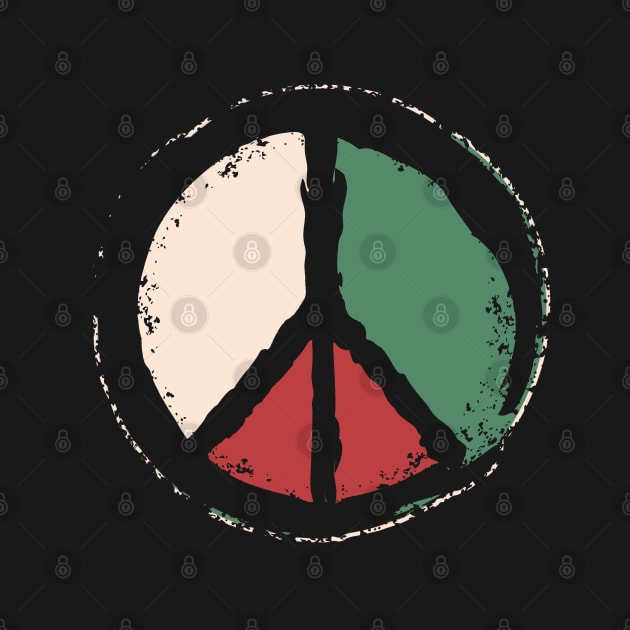 Free Palestine - Peace Symbol by Distant War