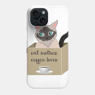 Funny cat mother quote Phone Case