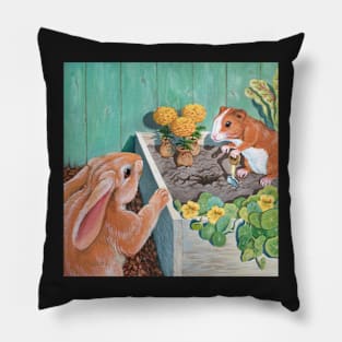 Marigold Planting Time Pillow