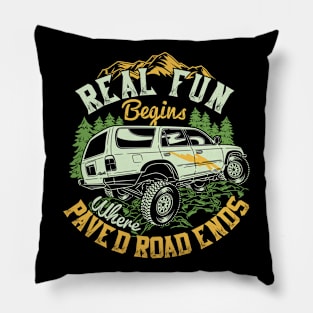 Real fun begins Pillow