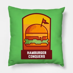 Hamburger Conquer Pillow