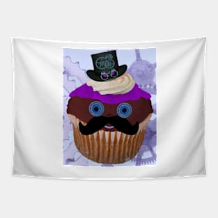 Steampunk Mustache Cupcake Tapestry