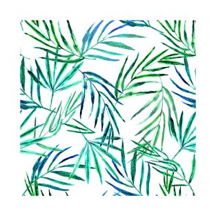 Tropical leaves - watercolor palm leaf T-Shirt