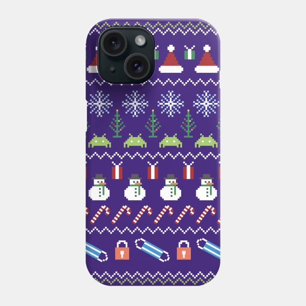 A Pixel Christmas Phone Case by NeonSunset