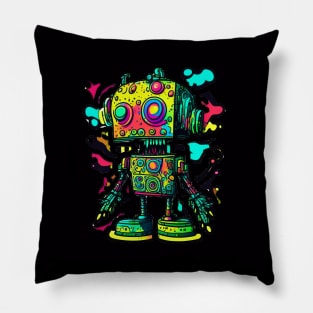 PSYCHEDELIC ACID ROBOT #2 Pillow