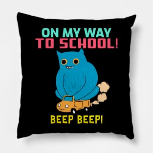 On My Way To School | Cute Baby Pillow