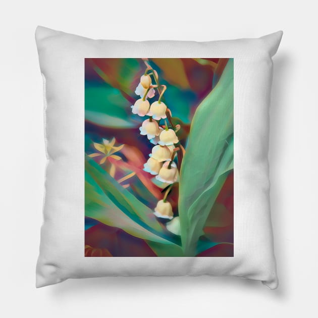 Lily Of The Valley Pillow by art64