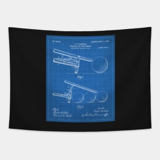 Pool Bridge Patent - Pool Art - Blueprint Tapestry