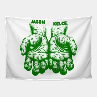 Hand Jason Kelce, Each finger tells a story of sacrifice and resilience Tapestry