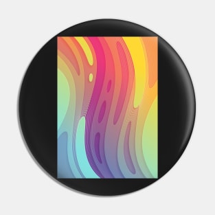 Rainbow stream | Fluid acid contemporary design Pin