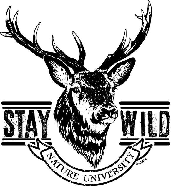 Reindeer stay wild Kids T-Shirt by Lechugart