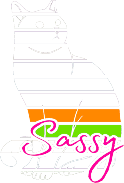 Sassy Cat Kids T-Shirt by AlondraHanley