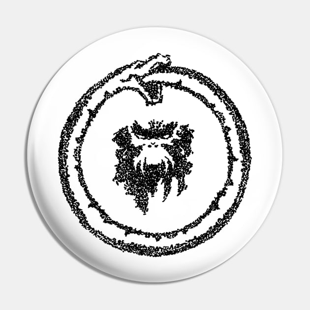 12 Monkeys Ouroboros Black Pin by HumbledDesignStudio