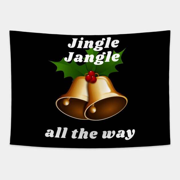 Jingle Jangle all the way Tapestry by IndiPrintables