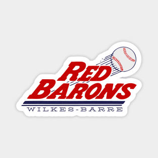 Defunct Wilkes-Barre Red Barons Baseball Magnet