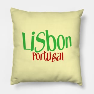 Lisbon Portugal Pillow