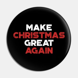 Make Christmas Great Again Funny Vintage Retro (Christmas) Pin