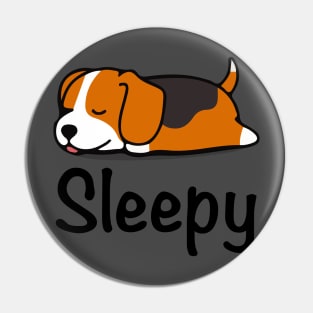 Sleepy Dog Pin