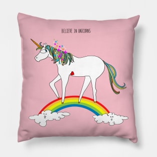 Believe in Unicorns Pillow