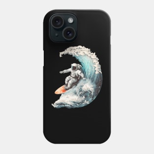 Astronaut Surfing Phone Case