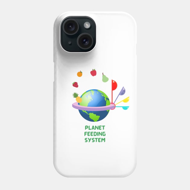 Planet Feeding System Phone Case by Cosmic Story Designer