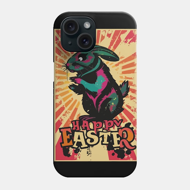 Happy Easter Bunny Phone Case by Tezatoons