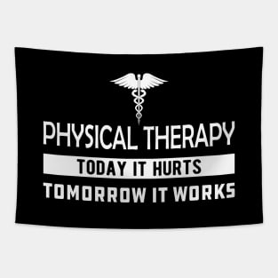 Physical Therapy Today it hurts tomorrow it works Tapestry