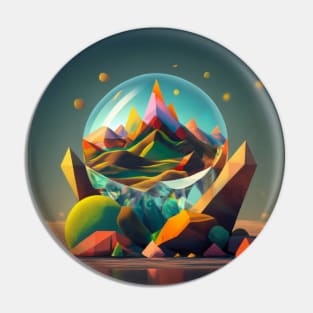 Abstract Desert Landscape Pin