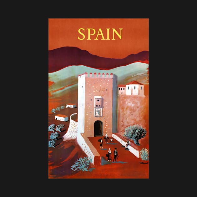 Vintage Travel Poster Spain by vintagetreasure