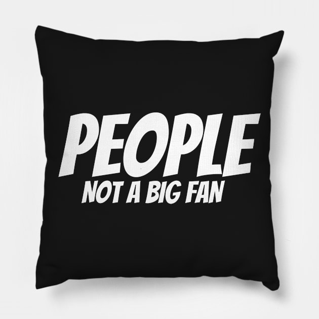 PEOPLE Pillow by AlienClownThings