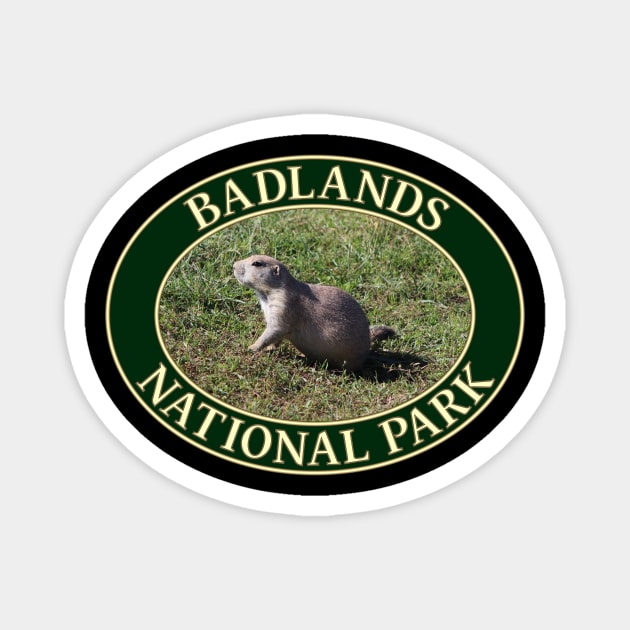 Prairie Dog at Badlands National Park in South Dakota Magnet by GentleSeas
