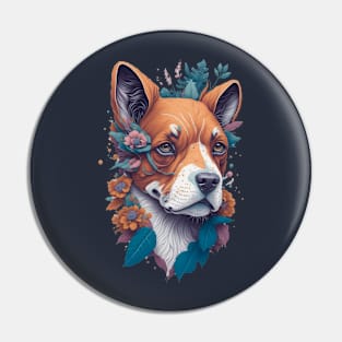 Dog season flowers Pin