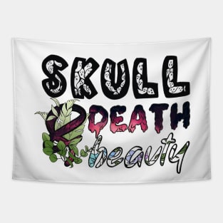 Skull Death and Beauty Tapestry