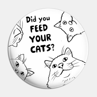hungry cats Pin