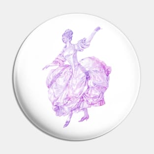 Rococo dancer Pin