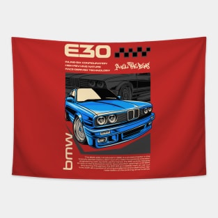 BMW E30 Enthusiast Tapestry