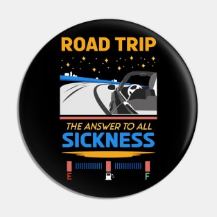 Retro Road trip the answer to all sickness 03 Pin