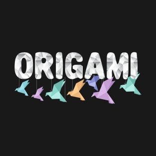 origami paper Japanese bird flying T shirt T-Shirt