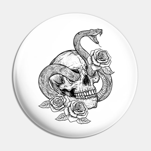 SNAKE SKULL Pin by 777sky