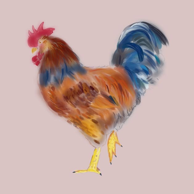 rooster  Animal illustration by Fersan